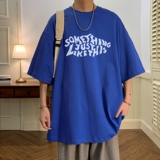 T6472P25夏2023落肩款宽松棉T男士T恤港风印花纯棉短T，男装T恤，星座510A-6