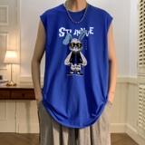 TW6638P25夏季男士t恤坎肩背心篮球宽松无袖纯棉潮牌个性潮流运动，男装背心/马甲，星座510A-6