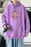 L2487P48韩版ins男士学生宽松运动连帽卫衣秋冬加绒情侣外套，男装卫衣，星座510A-6