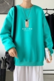 Y2420P38男2021春秋季运动开衫潮牌ins潮流休闲上衣圆领卫衣，男装卫衣，星座510A-6