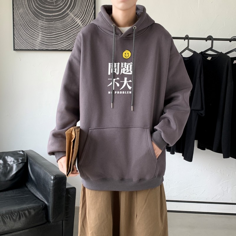 L6173P50春秋新款2023新品连帽卫衣50棉高货男士落肩宽松卫衣,男装卫衣,星座510A-6