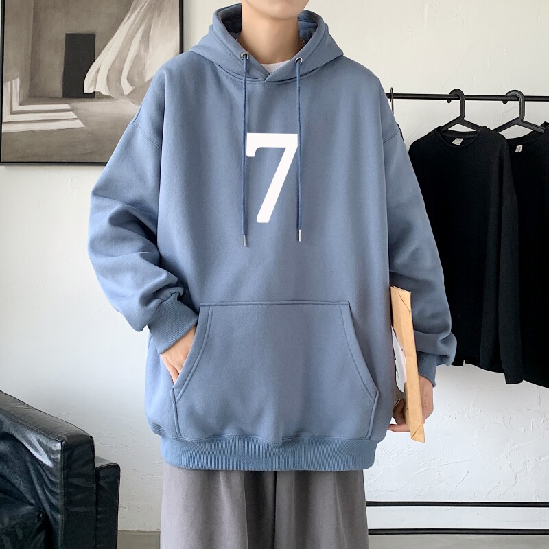L6175P50春秋新款2023新品连帽卫衣50棉高货男士落肩宽松卫衣,男装卫衣,星座510A-6