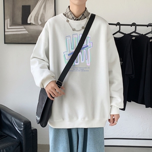 Y2444P38韩版ins男士学生宽松运动连帽卫衣秋冬加绒情侣外套,陆兆禧演讲穿搭学生图片