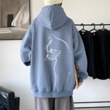 L6181P50春秋新款2023新品连帽卫衣50棉高货男士落肩宽松卫衣，男装卫衣，星座510A-6