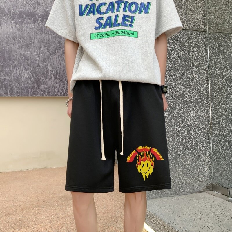 DD3679P28韩版潮流ins港风宽松短裤潮牌运动休闲五分裤男夏短裤,男装休闲裤,星座510A-6