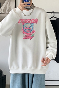 Y2448P38秋季男士bf宽松卫衣港风卫衣新款圆领韩版潮流衣服图片