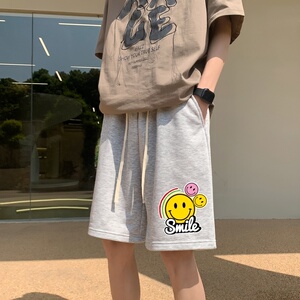 DD3683P28男夏短裤韩版潮流ins港风宽松短裤潮牌运动休闲五分裤图片