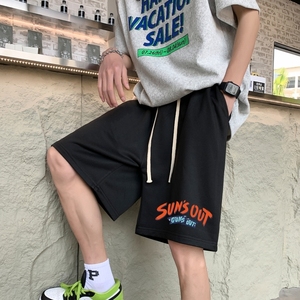 DD3681P28男夏短裤韩版潮流ins港风宽松短裤潮牌运动休闲五分裤