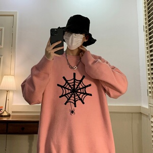 MD7330P45男生秋季宽松毛衣外套男士潮流休闲针织衫圆领毛衣上衣图片