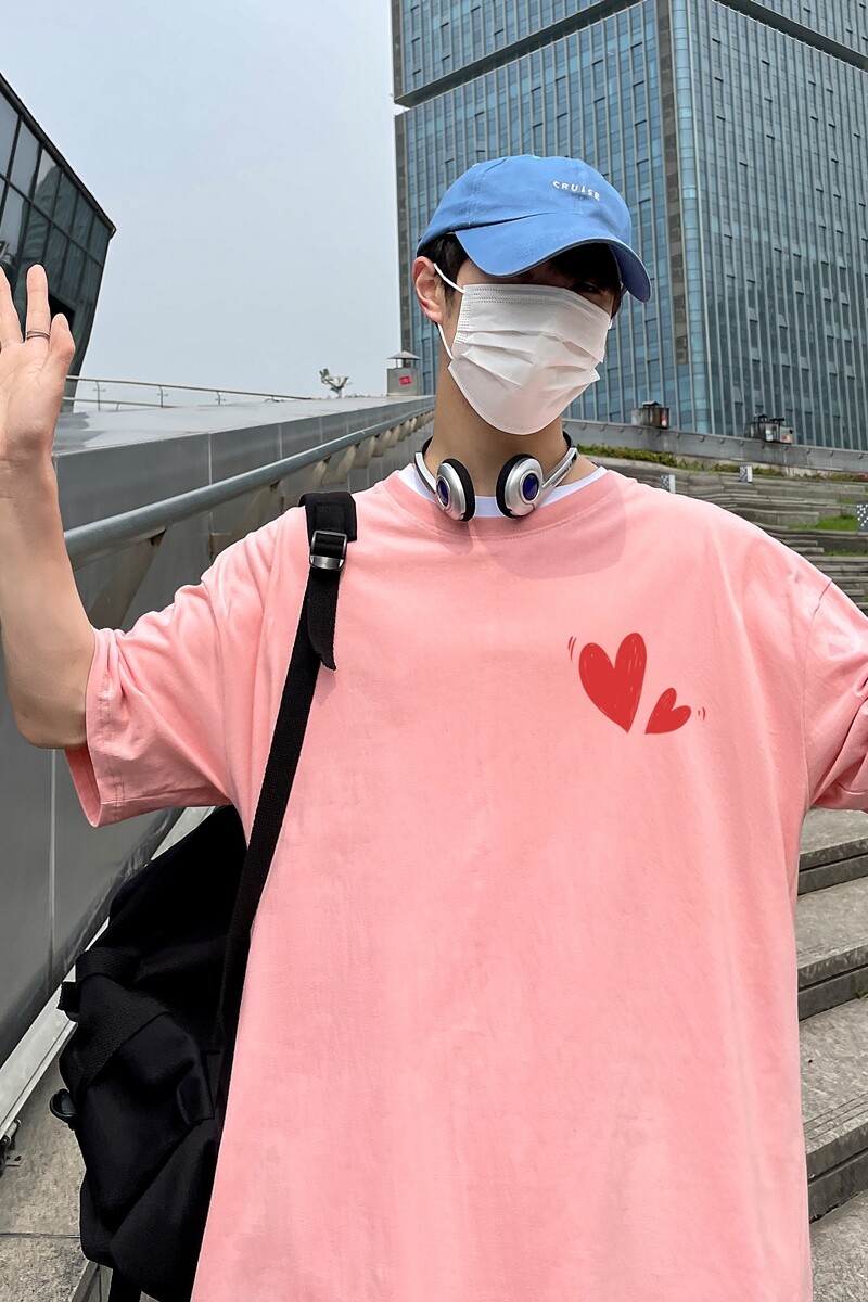 D2121P18港风室外纯多色全棉夏季新款时尚印花大码短袖情侣款T恤,男装T恤,星座510A-6