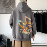 L6184P50春秋新款2023新品连帽卫衣50棉高货男士落肩宽松卫衣，男装卫衣，星座510A-6