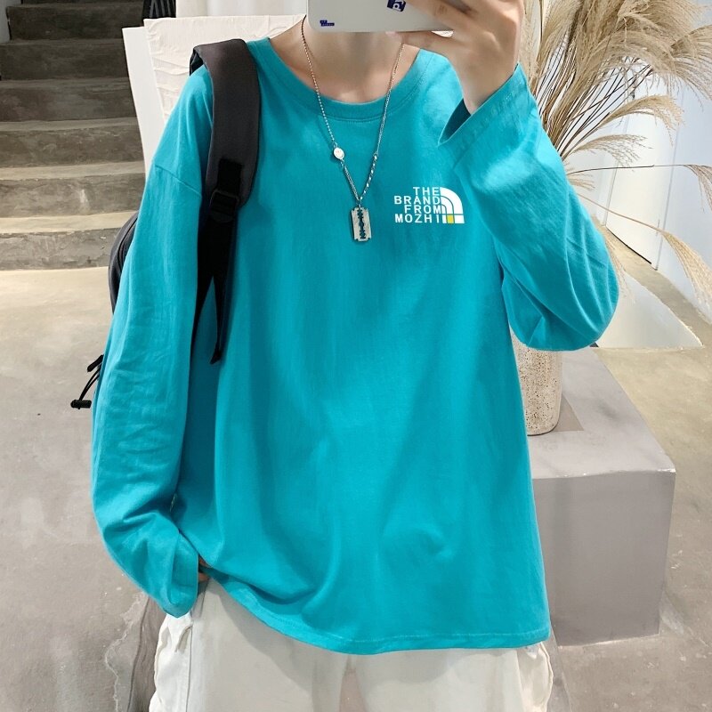 C2706P30秋款长袖t恤男青少年纯棉秋季打底衫新款秋装外穿秋衣,男装T恤,星座510A-6