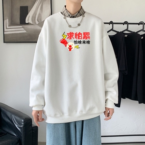 Y2386P38春秋季新款圆领卫衣男宽松套头衫港风休闲外套ins潮图片