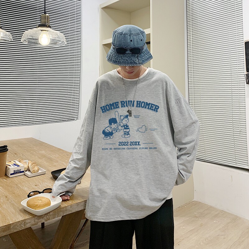 TC4012P30港风日系复古短袖t恤男2023新款宽松ins潮原宿风chic,男装T恤,星座510A-6
