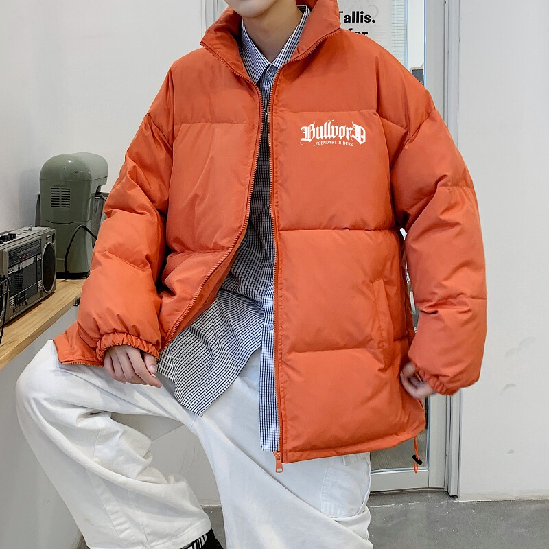 MY5564P85韩版慵懒风立领轻薄保暖面包服chic个性设计感印花字,男装棉衣,星座510A-6