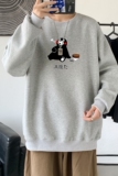 Y2410P38秋季男士bf宽松卫衣港风卫衣新款圆领韩版潮流衣服，男装卫衣，星座510A-6