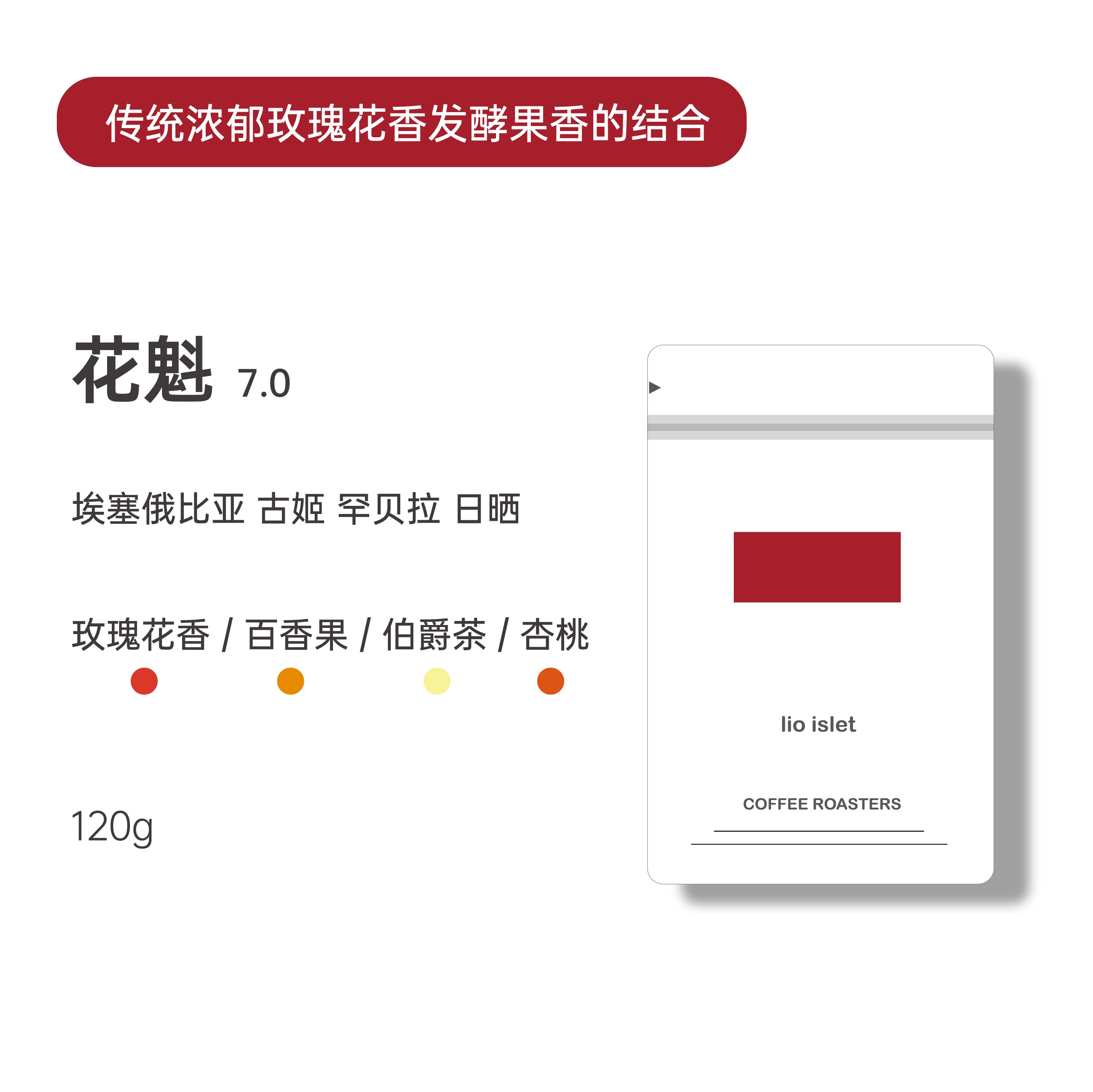 lio islet 23产季花魁7.0古姬罕贝拉花香果香埃塞俄比亚咖啡豆