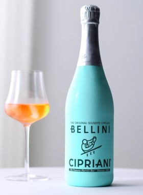 白桃+气泡！意大利仙桃贝莉莉起泡酒葡萄酒贝利尼bellini桃子果酒