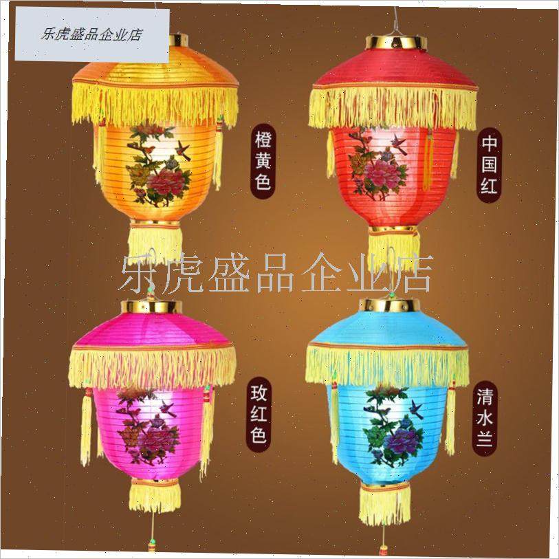 彩色宫灯灯笼宫廷花o灯街道装饰灯笼中式节日户外彷古活动布景灯.