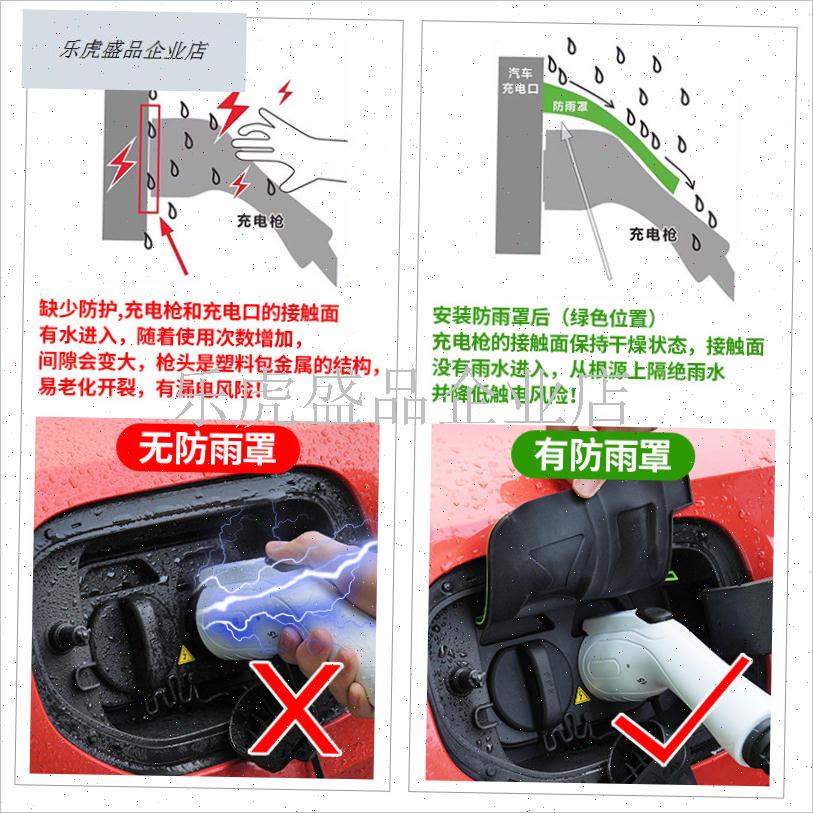 比亚迪元秦plus宋L充电枪防雨罩海豚海鸥挡雨防W改装汽车用品配.