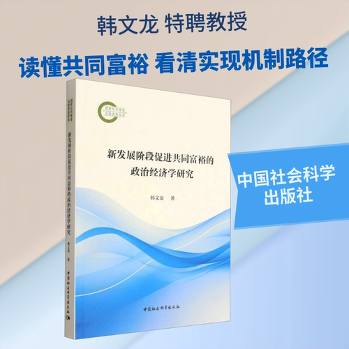 新发展阶段促进共同富裕的政治经济学研究韩文龙 著 著9787522757452书籍\/杂志\/报纸/经济/经济理论