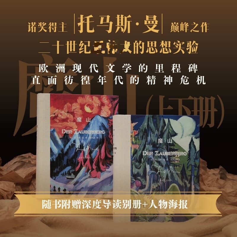 魔山 全2册(德)托马斯·曼(Thomas Mann) 著 钱鸿嘉 译9787532799466书籍\/杂志\/报纸/文学/现代/当代文学