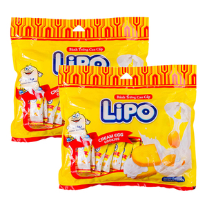 【官旗直售】Lipo面包干520g、600g越南进口组合饼干休闲小零食