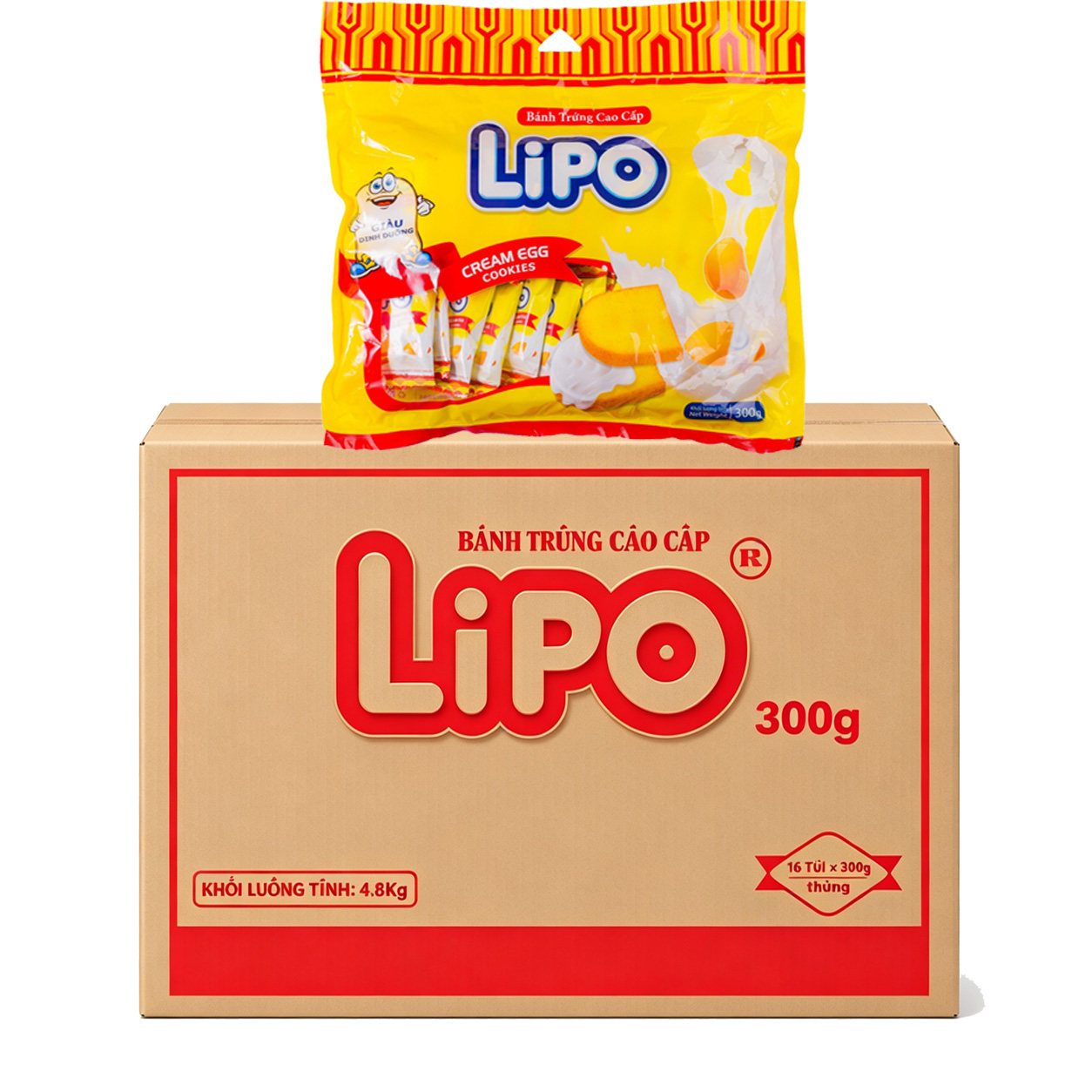 Lipo面包干整箱多种口味婚庆喜宴