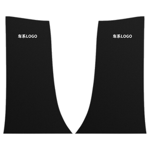 适用福特福克斯EVOS福睿斯B柱防撞贴安全带防踢垫汽车改装饰用品