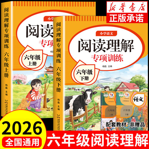 六年级阅读理解专项训练书人教版