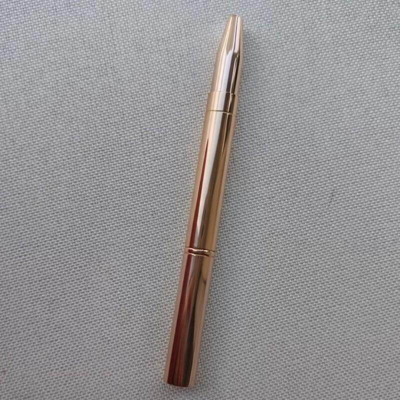 简丝特双头唇刷口红刷金属伸缩唇线笔刷带盖简斯多功能化妆刷子