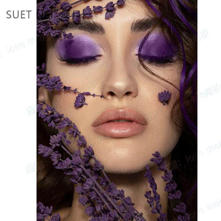 SUTNEI出桑月单色E眼影DQJ珠光 淤血易紫色不掉色舞台演眼影盘紫