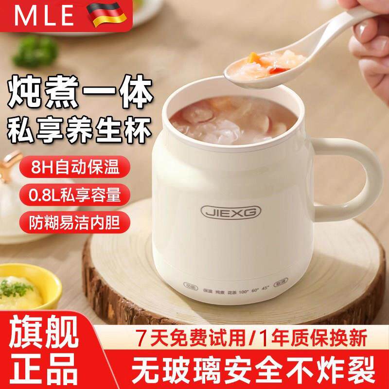 德国迷你养生杯电热水煮茶壶炖煮一体小型1人办公室专用2026新款