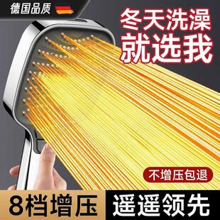 德国方形瀑布式空气增压花洒淋浴喷头莲蓬头加压大出水喷淋头套装