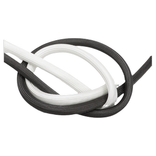 锭纹管耐600℃高温套管脱蜡管纤维管1mm~50mm电线绝缘套管黑/白色