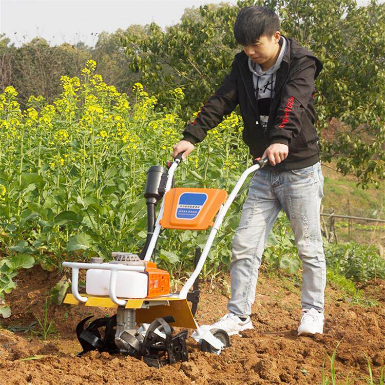 轻便手推式小型耕地机打田机茶园大棚开沟培土机大马力汽油旋耕机