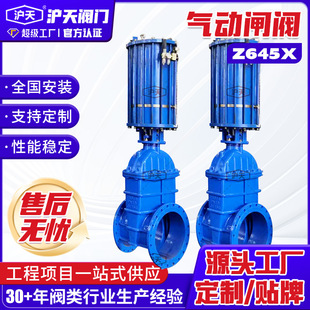 双向气动软密封闸阀气动快速切断阀Z645X系列法兰气动闸阀