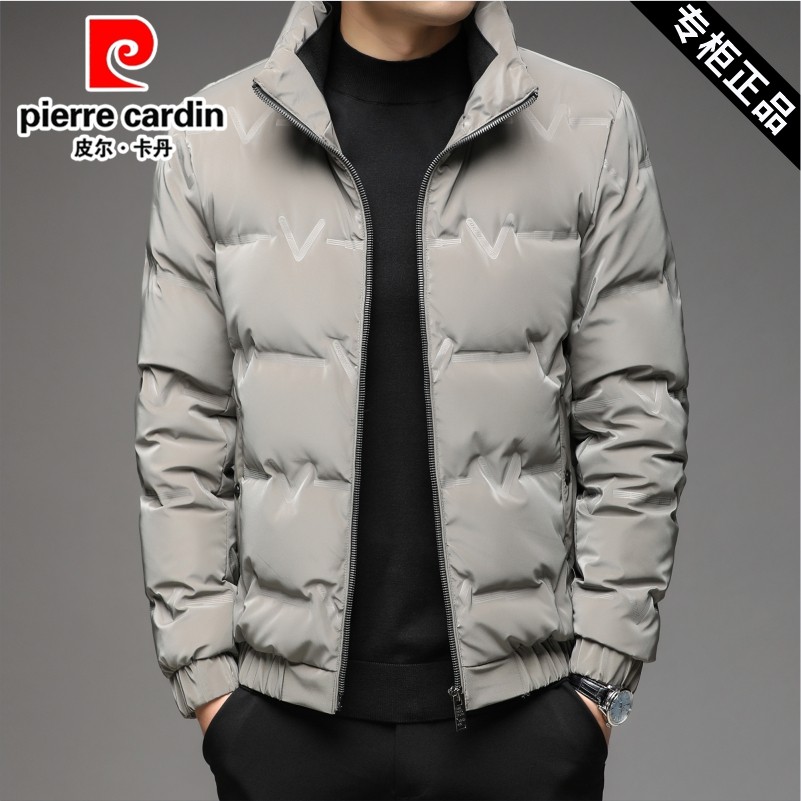 皮尔卡丹男士轻薄羽绒服2025新款高端立领加厚保暖秋冬装短款外套