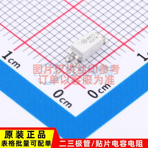 晶体管输出光耦 FODM8801CR2V SOIC-4 onsemi(安森美) 电子元器件