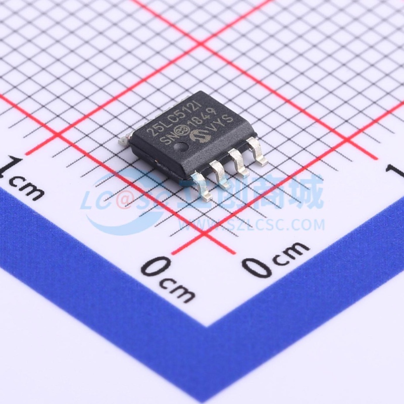 EEPROM 25LC512T-I/SN SOIC-8 MICROCHIP(美国微芯) 电子元件配单