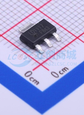线性稳压器(LDO) LD1117STR SOT-223 意法半导体芯片 电子元器件