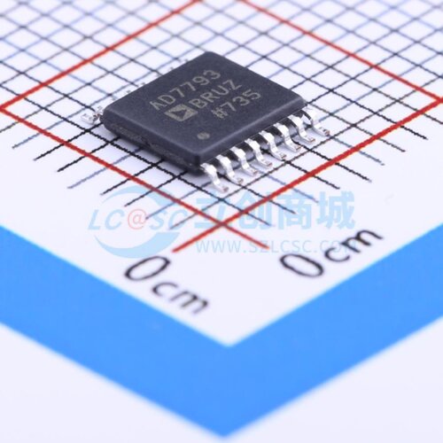 模数转换芯片ADC AD7793BRUZ-REEL TSSOP-16 ADI(亚德诺) 元器件