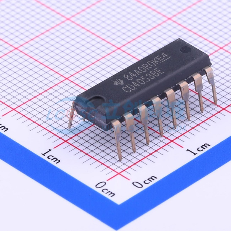 模拟开关/多路复用器 CD4053BE PDIP-16 TI/德州 电子元器件配单