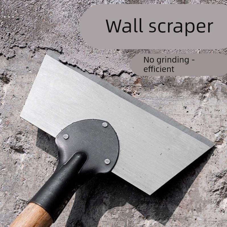 墙皮铲刀锰钢清洁铲刀畜牧粪铲水泥地面铲墙神器墙皮木把铲子工具