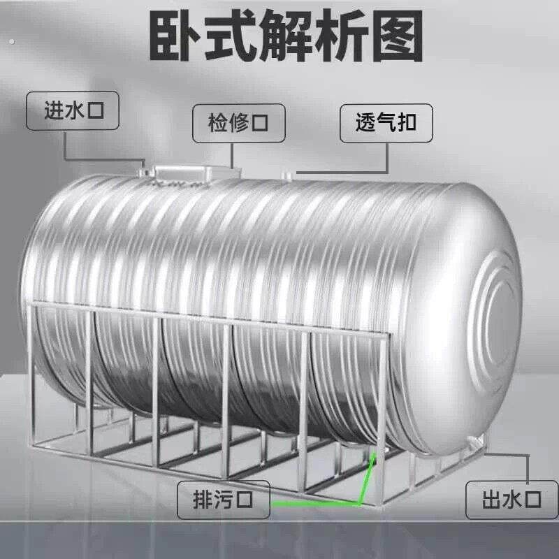 湖南湘潭不锈钢水塔蓄水池全自动吨厨房5吨大容量酒罐立卧式桶增