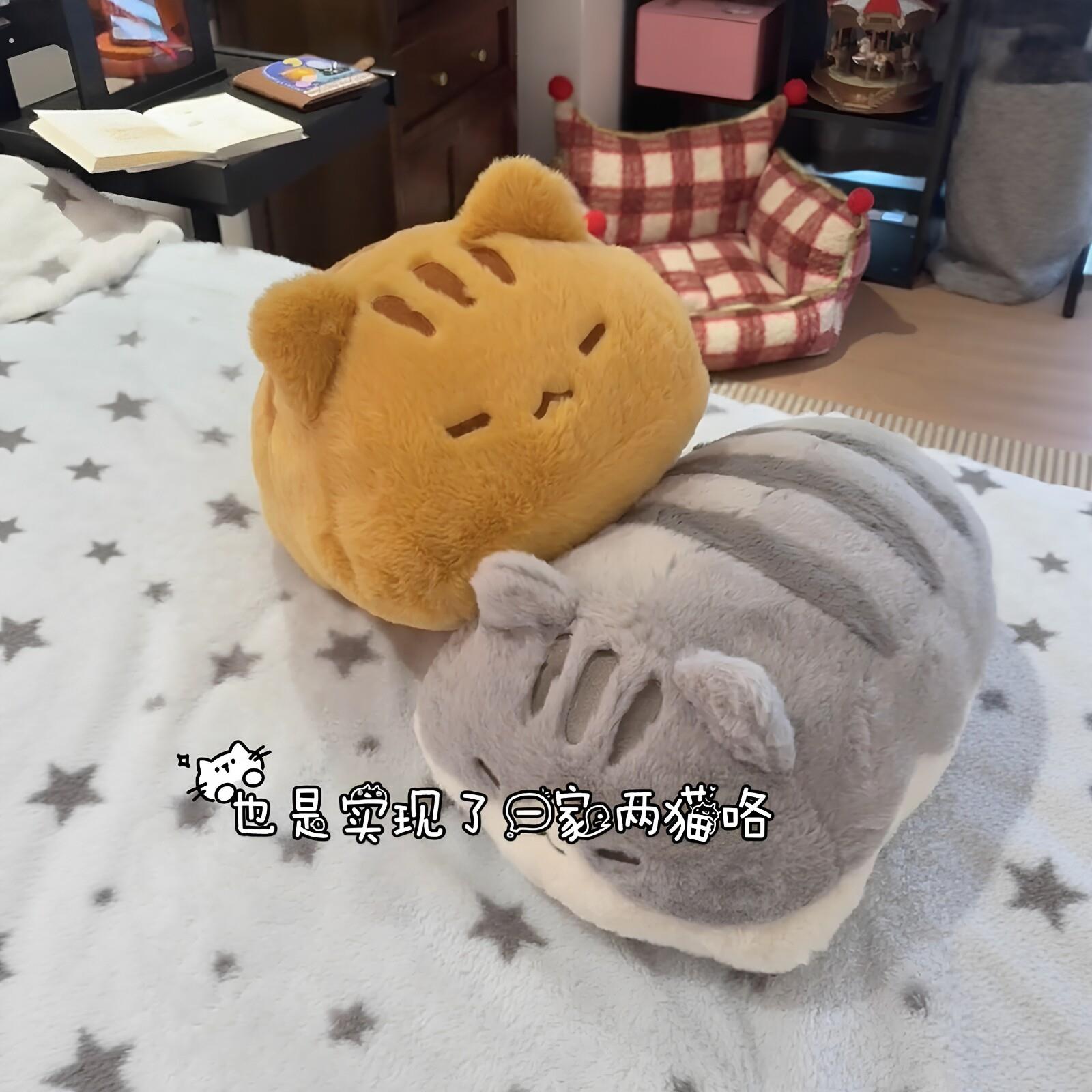 抱抱猫玩偶女生睡觉陪伴玩偶沙发靠枕趴趴午睡枕可爱治愈生日礼物