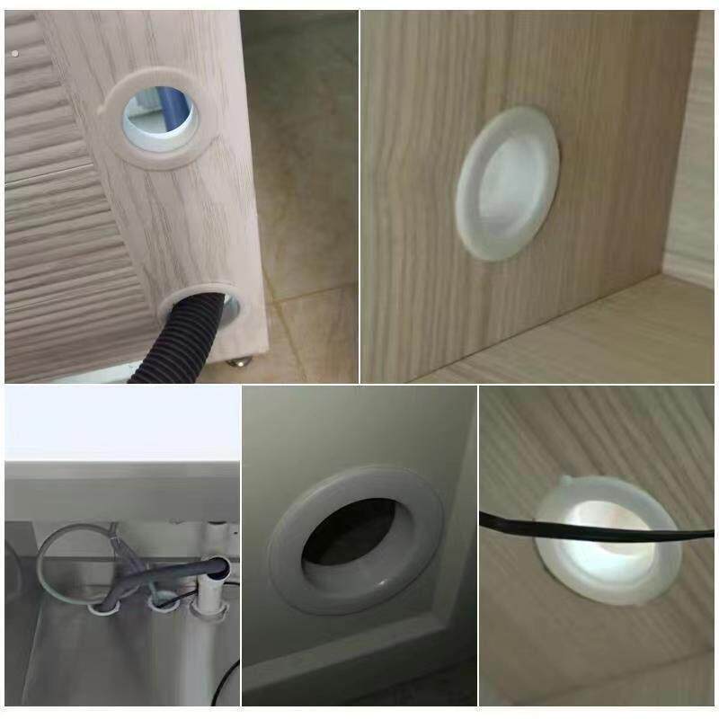 对扣密封圈水管穿线孔整体橱柜门钻孔封边圈水槽下水口装饰遮丑孔