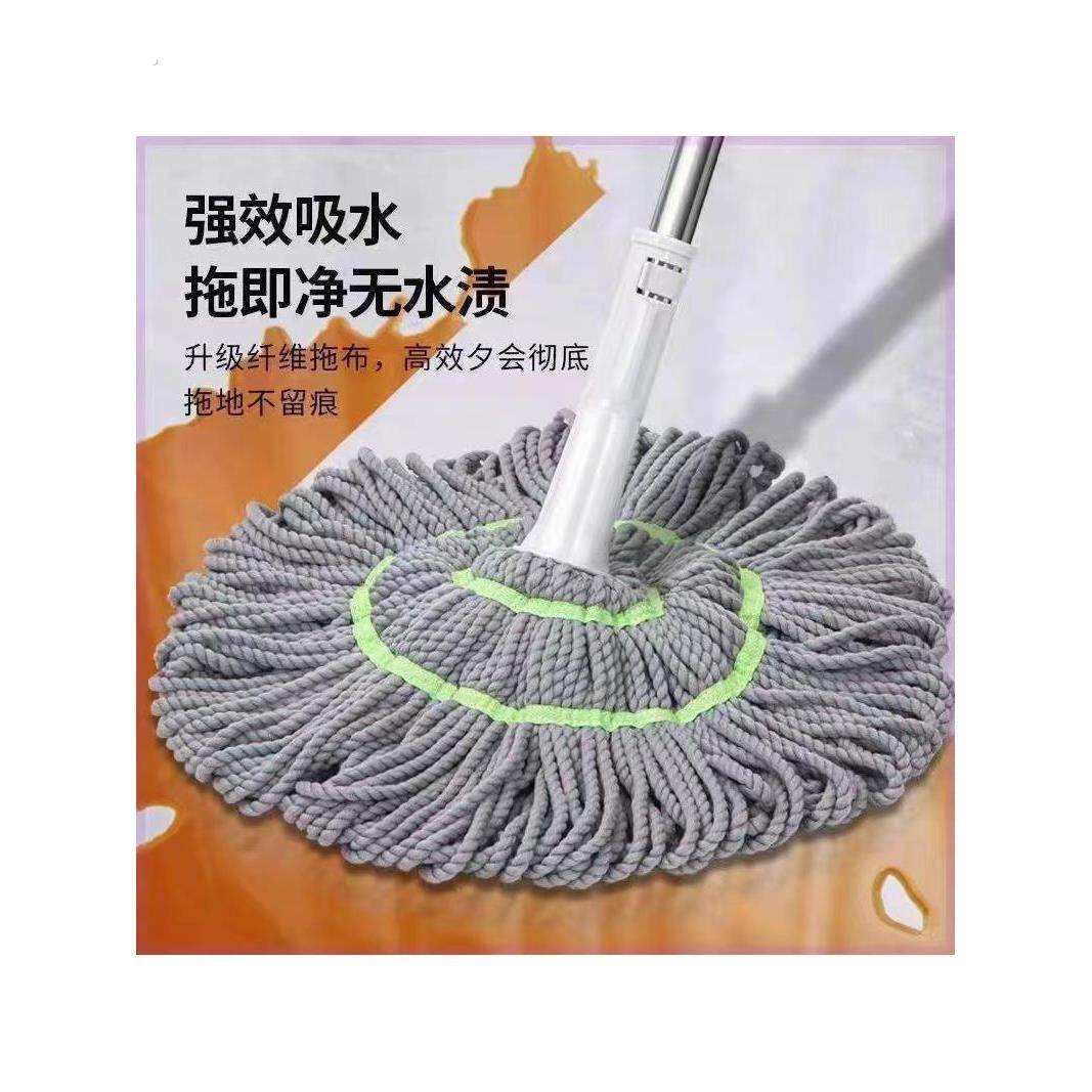 自拧水旋转拖把2024新款家用懒人免手洗地拖吸水拖布一拖净大墩布