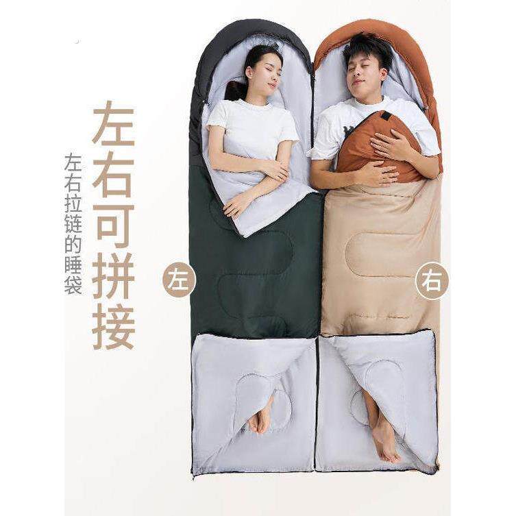 成人户外露营四季通用款冬季加厚防寒便携式办公室午休轻量化睡袋