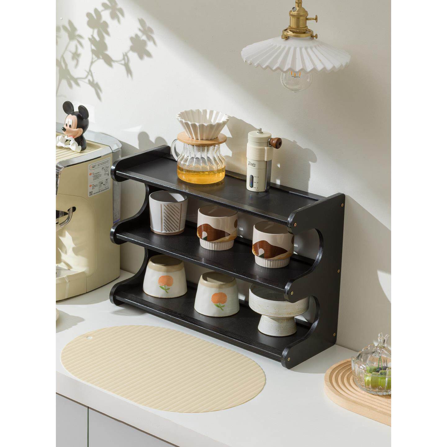 杯架杯子收纳置物架家用多层桌面茶杯架子茶具收纳架餐边柜水杯架